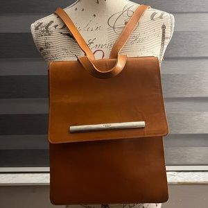 FIRENZE Vintage Italian Leather Book Bag Purse